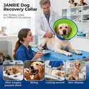 Soft Dog Cone Collar Comfortable Cone for Dogs to Stop Licking After Surgery, Elizabethan Collar for Large Dogs, Adjustable Dog Donut Collar for Inflatable & Comfy Recovery (L) (Blue, L)
