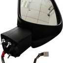 KLUfo Left and Right Car Folding Side Mirrors Fitted with Auto Accessories Heated with Light Mirrors.Compatible for Toyota Camry Ron Put Sena (Color : Large)