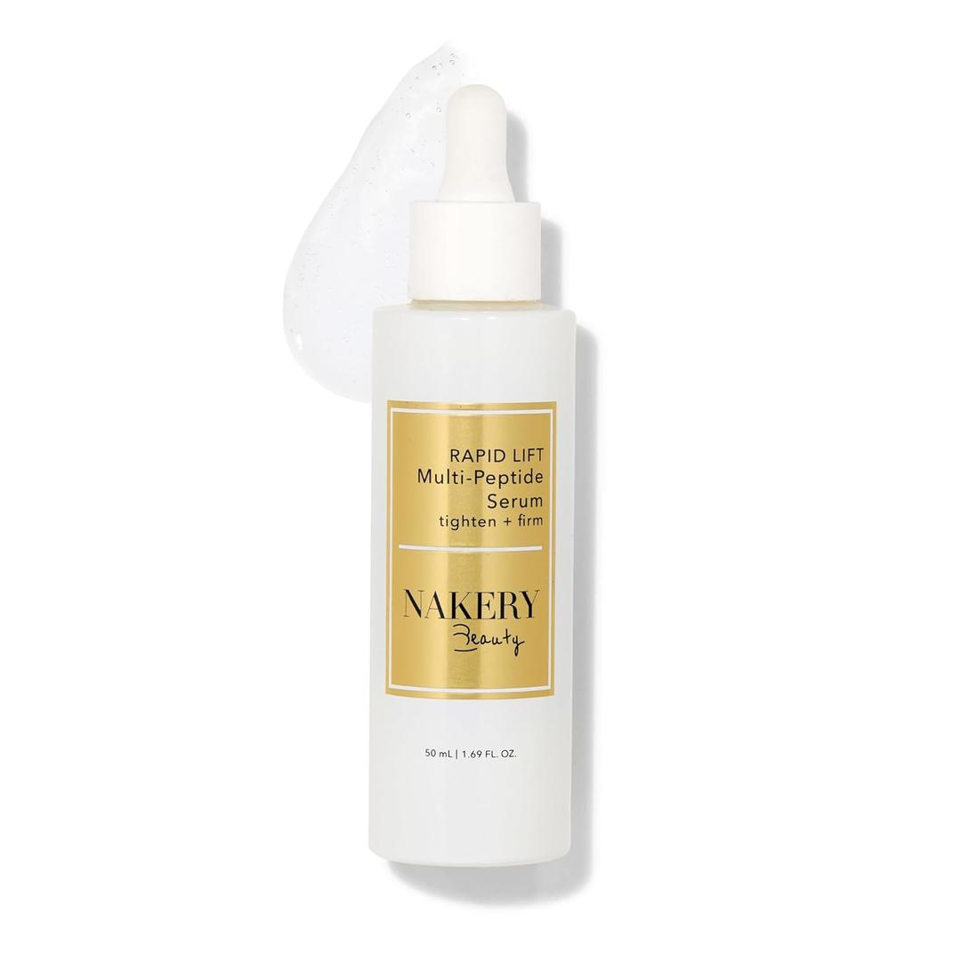 Nakery Collagen Peptide Serum for Women - Rapid Lift Face Serums for Anti Aging Face Tightening and Lifting - Multi Peptides Collagen Serum for Face & Crepey Skin to Firm Wrinkles & Sagging Skin