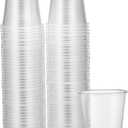 PLASTICPRO 7 oz Clear Plastic Disposable Drinking Cups [100 count]