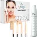 NuDerma Portable Handheld High Frequency Skin Therapy Wand Machine w/Neon – Anti-Aging - Skin Tightening - Wrinkle Reducing - Dark Circles – Clarifying - Hair & Scalp Stimulator