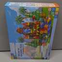 102PCS Dinosaur Toys Magnetic Tiles with 8 Dinosaurs - Jurassic Scenes Dinosaur World Adventure Set, Magnetic Blocks Kids Toys for Boys & Girls Ages 3+, Sensory Toddler Creative Kids Games Gifts