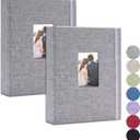 Vienrose Mini Polaroid Photo Album Book 208 Photos 2x3 Inch Pictures for Fujifilm Instax Mini 7s 8 9 11 25 26 40 50s 90 Evo Z2300 Instant Camera, Polaroid Snap Gray 2 Pack (Grey)