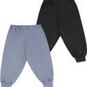 MooMoo Baby Leakproof Diaper Pants for Potty Training 2 Packs Bedtime Potty Training Pants for Boys and Girls (3-5T, Black)