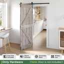 64" Bifold Sliding Barn Door Hardware Track Kit,Side Mounted Black J Shape Roller,Smoothly and Quietly,Assembly Easy,Fit Double 30" Bi-Folding Doors (Door Not Included)