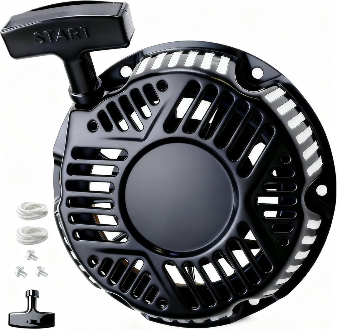 163cc 208cc Pull Start Assembly Compatible with BS 590607 797276 5hp, 6.5hp 163cc 208cc 106232 106236 130G32 10R232 CR950 XR550 Engine for Generator Pressure Washer Parts