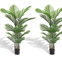 Artificial Areca Palm Tree 6FT - Fake Plants Indoor Faux Tropical Palm Potted Dypsis Lutescens for Home Office Decor Housewarming
