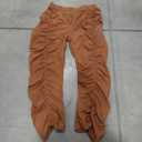 SHEIN Tween Girl Elastic Waist Pleated Pants
 (XX-Large, Chestnut Brown)