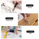 Angle Protractor Angle Finder Ruler Two Arm Stainless Steel Protractor Woodworking Ruler Measure Tool with 0-180 Degrees(30 cm/ 11.8 Inch)