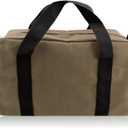 Small Tool Bag,Close Top Wide Mouth Tool Organizer Bag,Large Capacity Tool Bags for Men,Canvas Tool Storage Bag for Storage Handbag for Screwdrivers,Wrench,Pliers Hand Tools (Khaki, 14 Inch)