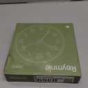 Wall Clock Green, Silent Wall Clocks Battery Operated 8 Inch-Modern Non Ticking Analog Clock Decorative for Kitchen Office Bathroom Bedroom(Gold)