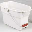 Rubbermaid Roughneck Square Bucket, 14-Quart, Bisque, Comfortable/Durable Pour Handle, Sturdy Pail Bucket for Household Cleaning/Mopping