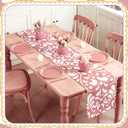 6 Pcs Cielito Lindo Party Decorations Talavera Table Runner 71 x 13'' Cielito Lindo Baby Shower Party Decoration Mexico Home Decor Traditional Cinco De Mayo Decorations (Pink)