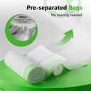 40 Count Cat litter Box Liners, 36" x 16" Large Extra Durable Heavy Duty Litter Pan Liner Bags with Drawstring Pre-Separated for Pet Kitty Litter Box Tray (Unscented)