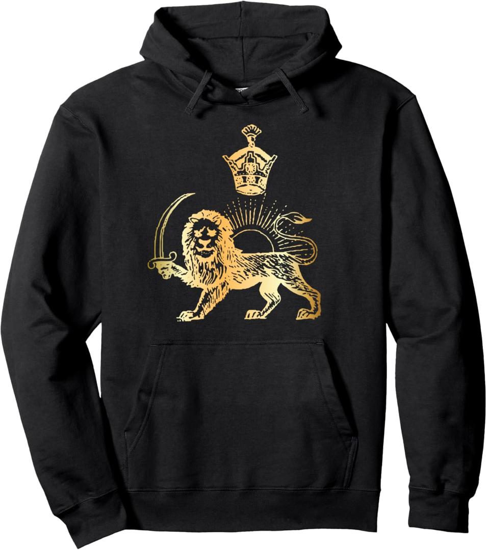 Persian Flag Iranian Lion Sun and Crown HOODIE Iran Persia Pullover Hoodie, L Persian Flag Iranian Lion Sun and Crown HOODIE Iran Persia Pullover Hoodie, L
