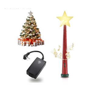 Wireless Remote Control Outlet, Christmas Magic Wand Tree Lights Remote Control with Music, Suitable for Halloween, Thanksgiving, and Christmas Parties