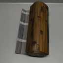 Art3d Natural Bamboo Wall Panel for Interior Wall Decor, Renewable Pole Wrap Wainscoting Paneling for Wall Ceiling Furniture Cabinet Office, 12 x 96 Inch - Dark Burned