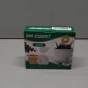 CAPMESSO Disposable Coffee Paper Filters Replacement Kerig Filter Compatible with Reusable Single Serve Pods Keurig Coffee Maker-300 Count (Natural)