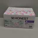 The Honest Company Comfort Dry Disposable Diapers for Sensitive Skin, Hypoallergenic, Rose Blossom + Tutu Cute, Club Box Size Newborn 72 Count