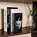 Decorative Storage Books for Home Decor, Set of 3 Stylish Boxes Enhance Your Coffee Table, Bookshelf or Mantel Decor, Photo Storage and as a Keepsake Box