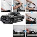 D-Lumina Windshield Sun Shade - Compatible with Toyota Tundra (Limited, SR5, Platinum, TRD Pro) 2022 2023 2024 2025 - Upgraded 3 Layers 240T Material, Foldable Front Window Sun Shield Protector