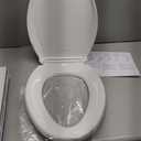 KOHLER 4636-RL-0 Cachet ReadyLatch Elongated Slow Close Toilet Seat, Soft Close Toilet Seat Quiet Lid, Contoured Grip-Tight Bumpers Installation Hardware, Apartment Essentials, White
