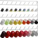 YBING Thread Holder Wall 54-spool Sewing Thread Rack Wall Mount Embroidery Thread Holder Organizer Spool Holder Wall Hanging Tools for Quilting White Metal