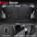 Floor Mats for Hyundai Santa Fe 2024-2026 (Fit Hybrid and Gas), TPE All Weather Protection Durable Trunk Cargo Mat with Backrest Mat for Hyundai Santa Fe
