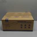 Asyko Ceiling Fans with Lights, 46" Low Profile Ceiling Fan with Light and Remote Control, Flush Mount, Reversible, Dimmable LED, Noiseless, Brown Ceiling Fan for Bedroom, Dining Room