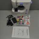 Sewing Machine with 12 Built-in, Stitches & 2 Speed(High-Low Speeds) Sewing Machine for Beginners with Accessory Kit,with Foot PedalLEDLight