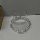 4 Locking Tabs DLC117BGTXT1 Food Processor Work Bowl Cover 7Cup Compatible with Cuisinart DLC10 Series, Fits Work Bowl FP631AGTXT1 Top with 4 Tabs