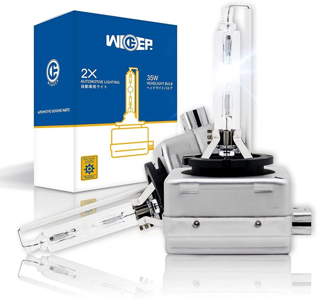 D1S Xenon HID Headlight Bulbs, 6000K 35W, 66144 66140 85140 85415 Replacement Headlamp for High Low Beam, 2 Pcs