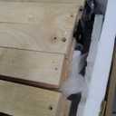 LINSY Solid Wood Bed Frame, Mid Century Modern Bed Frames Full Bedframe Wooden Platform Frame with Headboard and Slat Bases, No Box Spring Needed, Easy Assembly, Antique Walnut