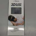 LitBear Sleep Mask for Side Sleeper Women Men, Eye Mask for Sleeping Light Blocking, 3D Contoured Cup Sleeping Mask, Soft Breathable Sleep Eye Mask with Adjustable Elastic Strap for Travel (1 Count (Pack of 1), Black)