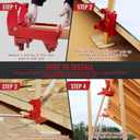 2 Pack Cast Iron Wall Jacks for Framing, 1000 Lb Portable Lifting Tools