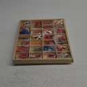 Montessori Letter Work Learning Materials Wooden Small moveable Alphabet Language Objects with Box (Red & Blue)
