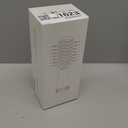 Travel Dual Voltage Hair Dryer Brush 4-IN-1 Portable Mini Hot Air Blow Dryer Straightener & Curler Brush, Titanium Round Blowout Styler Volumizer Tools, 110/240V US/EU/UK Plug for International Travel (Nacre White & Ros Gold)