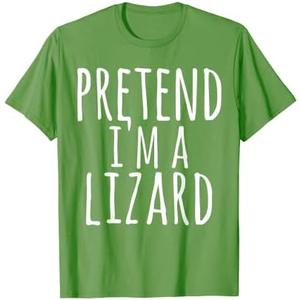 Funny Easy Lazy Halloween Pretend I'm A Lizard Costume Gift T-Shirt XL