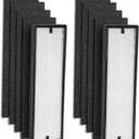 NEA-F1 H13 True HEPA Replacement Filter for Eureka NEA120 and Toshiba Smart WiFi Air Purifier2 Pack NEA-F1 H13 True HEPA Filter and 7 Pack NEA-C1 Activated Carbon Replacement Filter