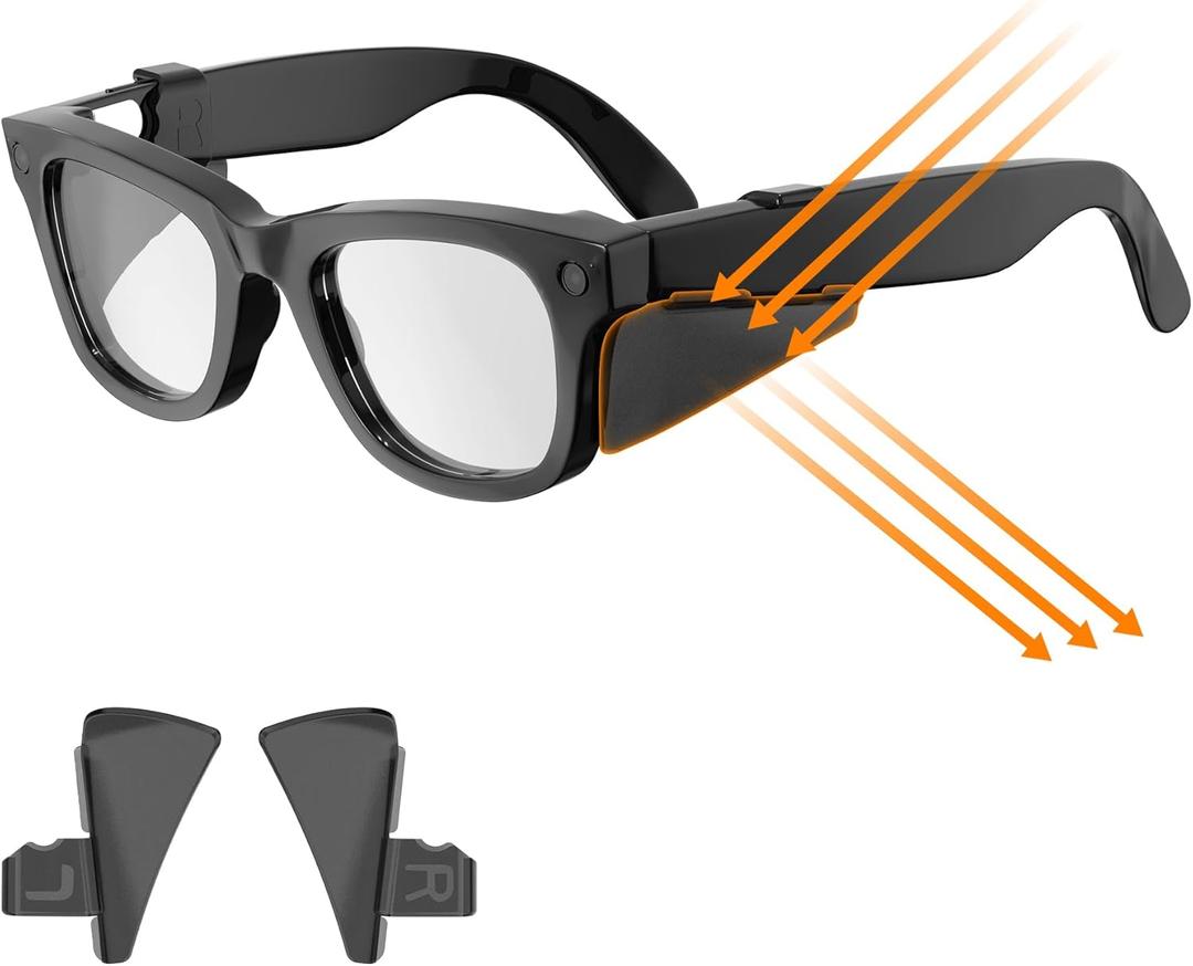 Safety Glasses Side Shields for Ray-Ban Meta Smart Glasses Accessories, Durable Anti-Slide Design, Lightweight Comfort Fit for Secure Wear