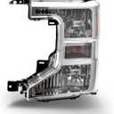 Headlights Assembly Compatible with Ford F250 F350 Super Duty 2020 2021 2022,Headlamp Left Driver Side Replacement FO2502405 LC3Z13008B (Halogen Type)