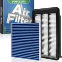 Cabin & Engine Air Filter Fit for Honda Civic L4 1.5L (2016-2021), CR-V CRV L4 1.5L (2017-2022) Activated Carbon Cabin Filter Replacement CF11182 CA12050 Car Accessories (Not for hybrid!)