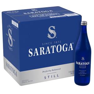 Saratoga Natural Spring Water - 28 oz. (Non-Carbonated, Pack of 12)