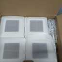 4x4 Solar Post Cap Lights Outdoor 16 Packs for 5x5 Vinyl/Wooden Posts, Waterproof Solar Powered Fence Cap Light with Warm/Cool Lighting, White 16LEDs Deck Caps Lights for Yard, Garden, Patio