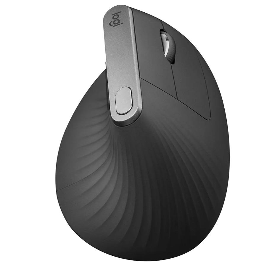 logitech MX Vertical Advanced Ergonomic Mouse, Wireless via Bluetooth or Included USB Receiver