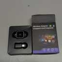 2026 Upgraded Mini Wireless CarPlay Adapter for CarPlay & Android Auto, Plug & Play, Fast, Auto Connect, No Latency 2in1 Car Play Wireless Adapter for iPhone iOS 10+ Android 11+ Information Display (Sliver)