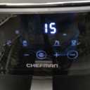 Chefman Air Fryer  6 QT Compact Airfryer for Quick & Easy Meals in Minutes, Features Hi-Fry Technology for Extra Crisp, Touchscreen Controls with 4 Presets, Nonstick & Dishwasher Safe Basket - Black