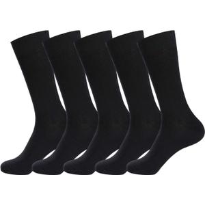 7DayOtter Modal Odor Resistant Dress Socks for Men Cotton Business Crew Patterned Dress Sock (9-13, Multi 14)