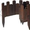 GHWIE Garden Edging Border Landscape Edging Garden Fence Wood Fence Border for Yard Patio Path Edging Decorative Landscape Edging,1PCS