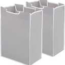 STORAGE MANIAC 2 Pack Laundry Sorter Replacement Bags, No Hangers, Laundry Hamper Cart Removable Replacement Bags, Laundry Storage Organizer Replacement Bags, Gray